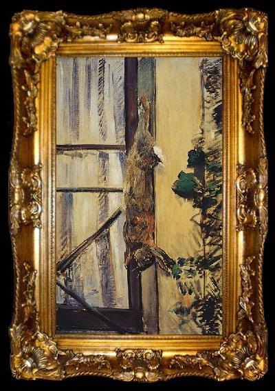framed  Edouard Manet Un Lievre, ta009-2